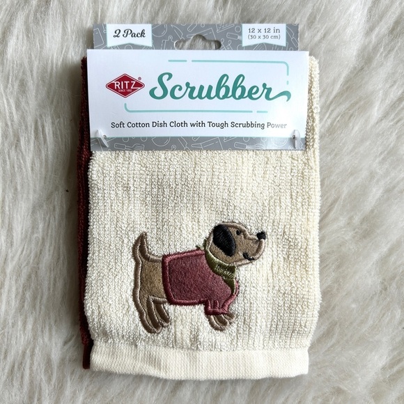 • E & S Pets • Dog “World’s Most Absorbent Coaster” + 2-Pack Dog Dish Cloths - Picture 3 of 6